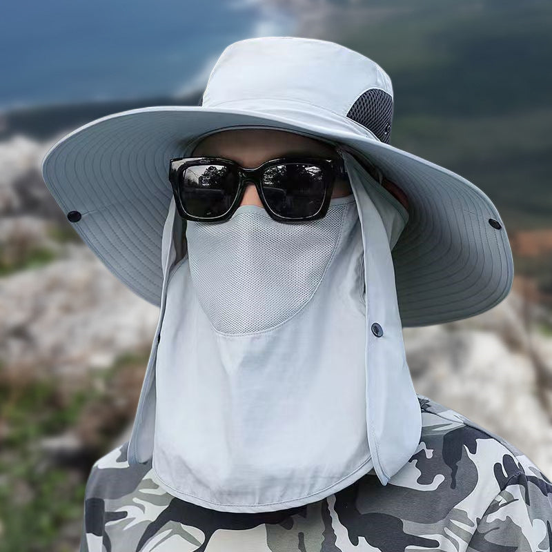 Wide Brim Sun Hat, Men's Safari Hat, 360° Sun Protection, UPF50+
