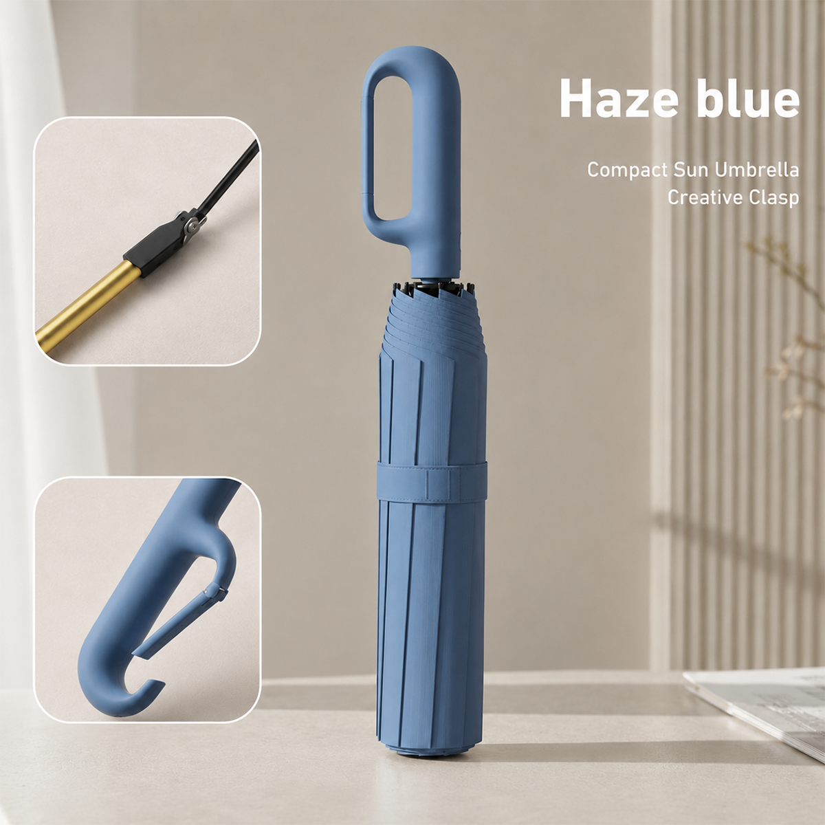 ☔Windproof Auto-Fold Travel Umbrella
