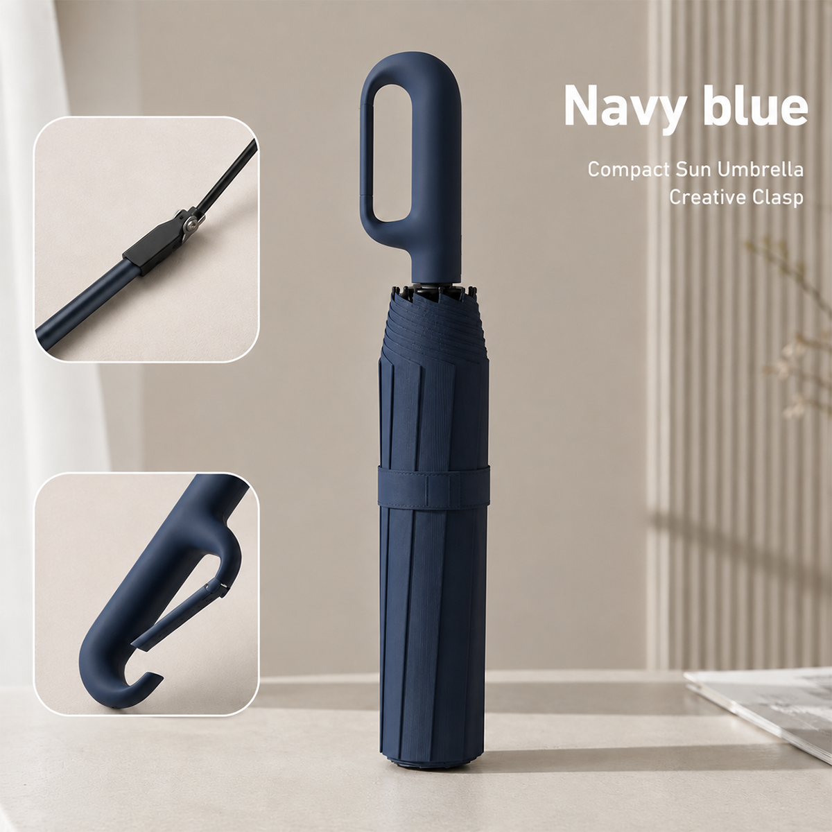 ☔Windproof Auto-Fold Travel Umbrella