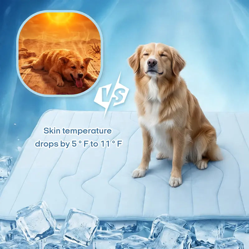 Pet Cooling Pad,Portable, Machine Washable, Durable, Without Gel, Outdoorfun