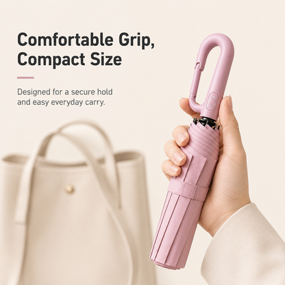 ☔Windproof Auto-Fold Travel Umbrella
