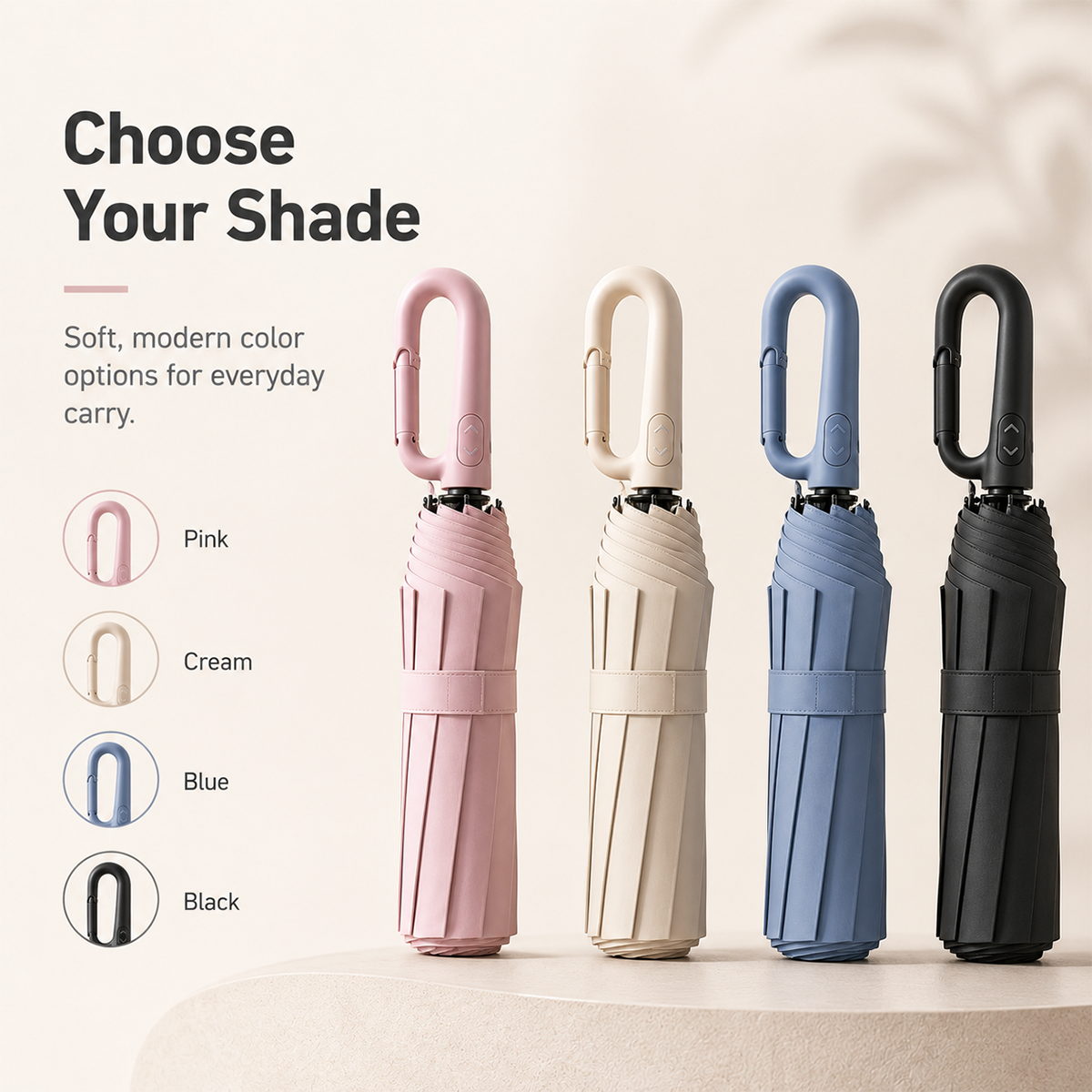 ☔Windproof Auto-Fold Travel Umbrella