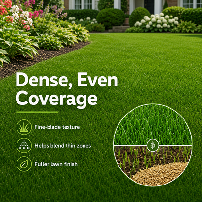 Evergreen dwarf grass seed for four seasons