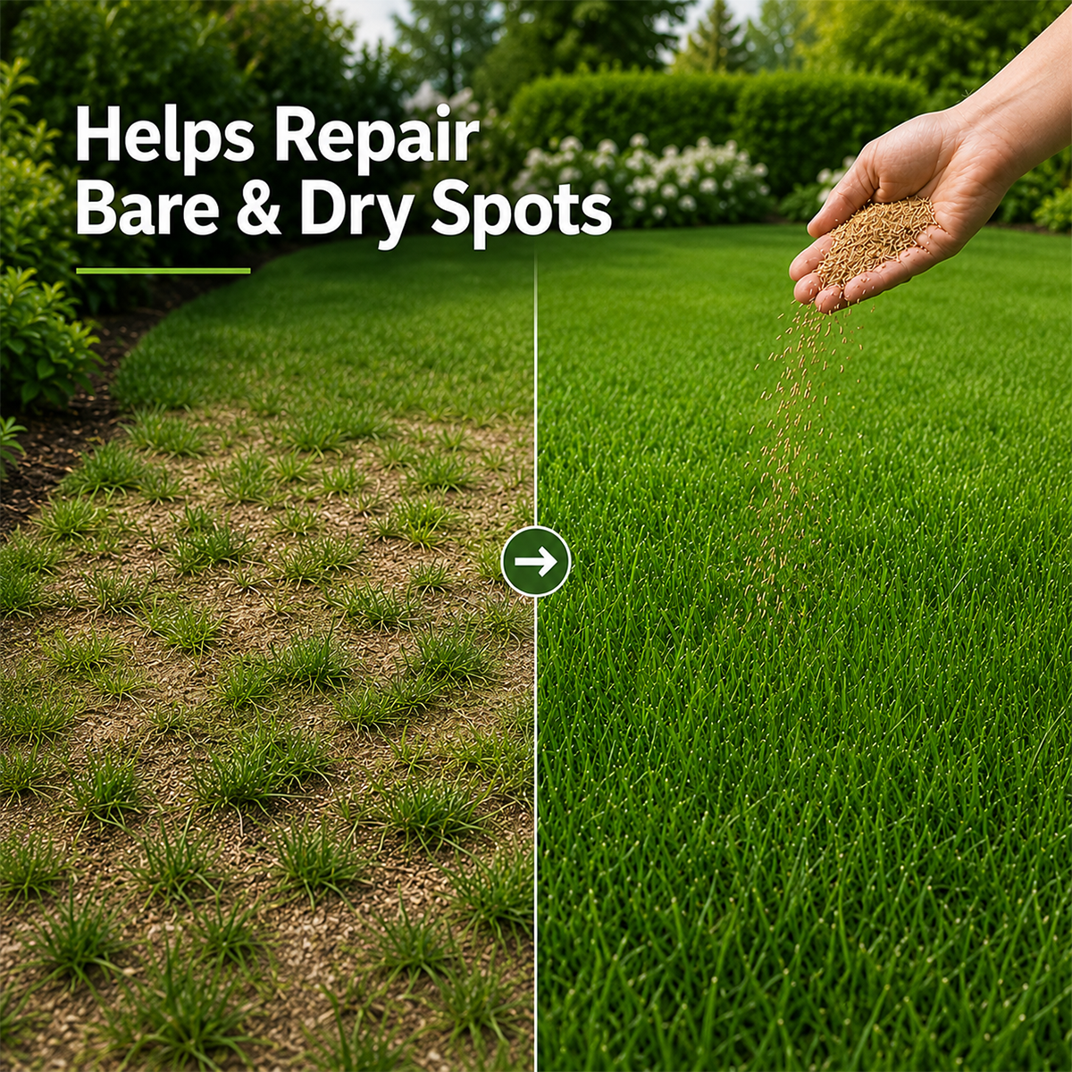Evergreen dwarf grass seed for four seasons