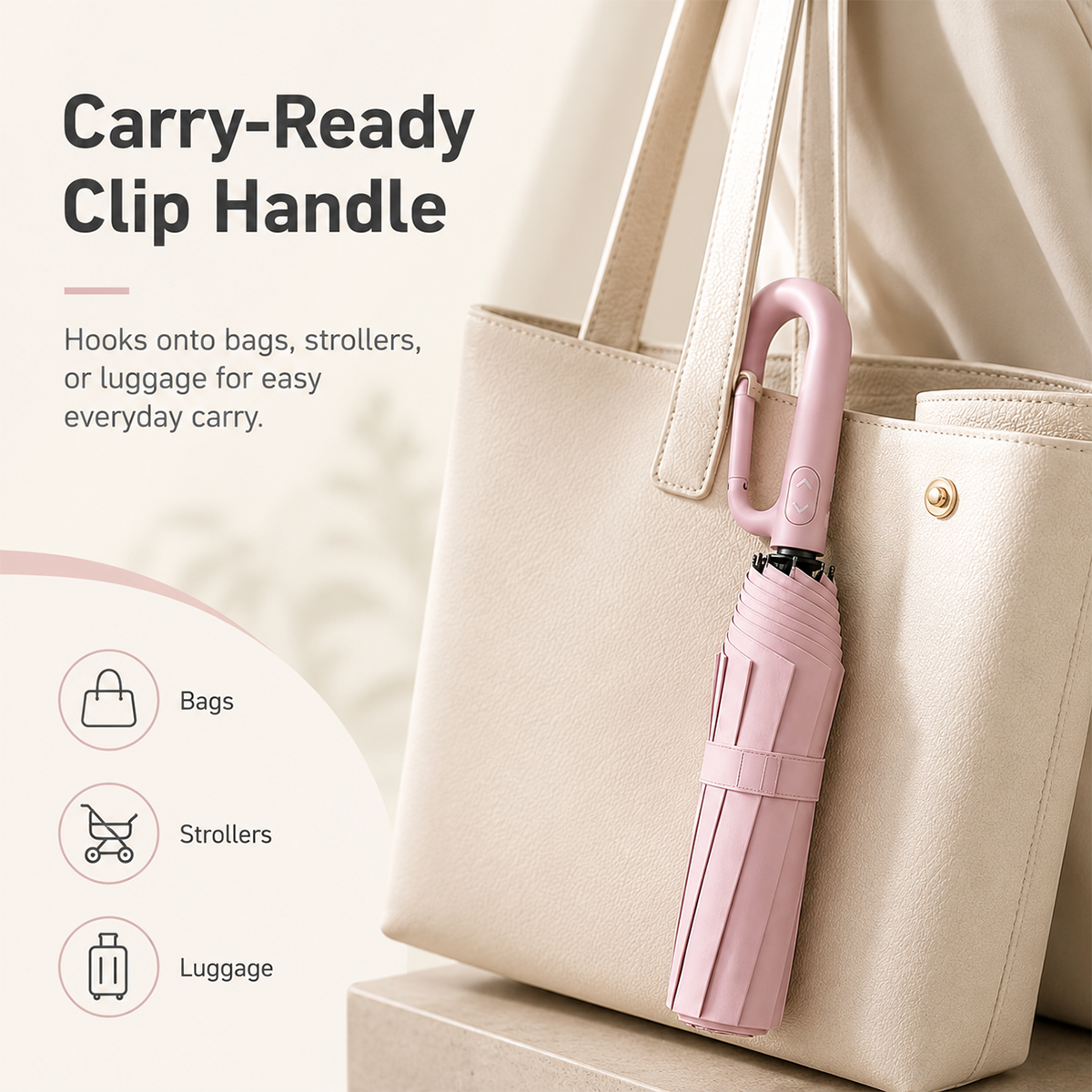 ☔Windproof Auto-Fold Travel Umbrella