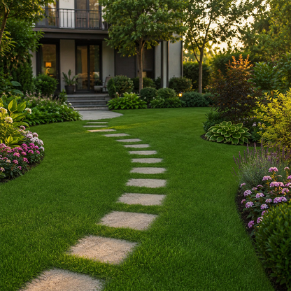 Evergreen dwarf grass seed for four seasons