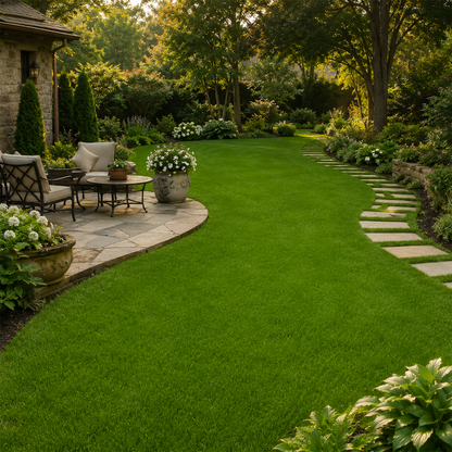 Evergreen dwarf grass seed for four seasons