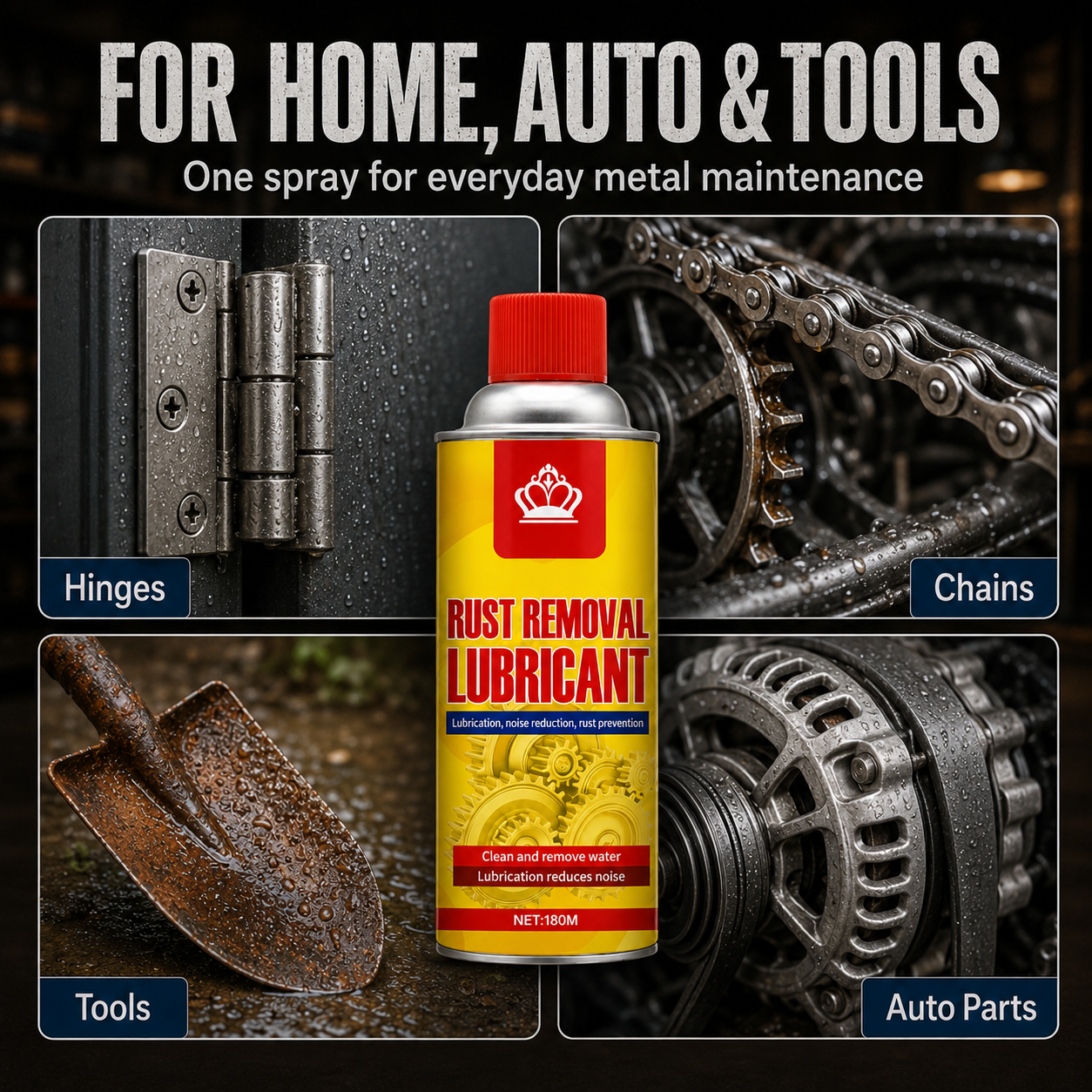Anti-Rust Lubricant Spray & Rust Remover