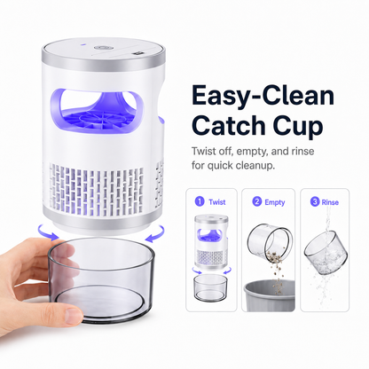 Indoor Fruit Fly & Gnat Trap – Quiet Suction Bug Catcher