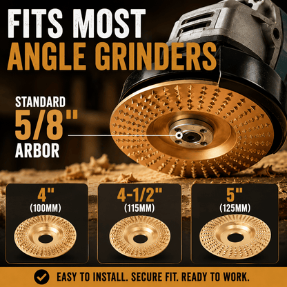 🔥 3PCS 4" Wood Carving Disc Set — The Ultimate Woodworking Game-Changer