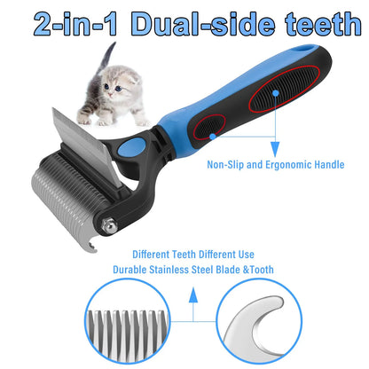 Professional Deshedding Tool for Dogs & Cats – Gentle, Efficient & Fur-Free Home