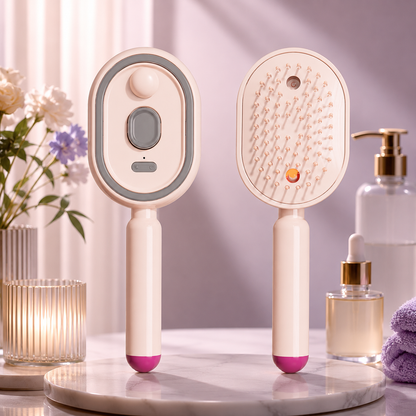 Electric Spray Air Cushion Massage Hair Brush Refresh, Detangle & Revitalize Your Hair