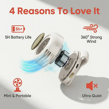 🔥💥Portable Silent Mini Bladeless Electric Fan